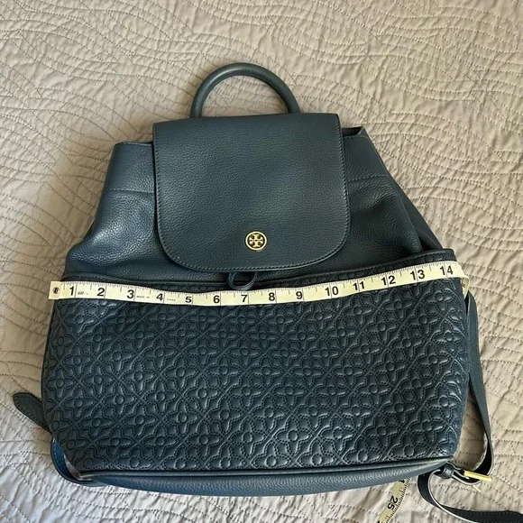 Tory Burch Navy Blue Backpack